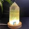 Decorative Objects & Figurines Natural Quartz Crystal Fluorite Obelisk Lamp Point Healing Home Feng Shui Decoration