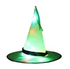 Cadılar bayramı şapkalar Cadılar Bayramı Dekorasyon sahne led dize ışıkları parlayan cadı şapka sahne düzeni parti malzemeleri sihirbaz büyücü SN2898
