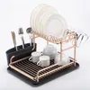 Dish Drying Rack Kitchen Shelf Organizer Over Sink Utensils Holder Bowl Draining Storage 211102