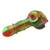 Tobacco Bongs Hand Pipes resin silicone smoking spoon pipe Hookah Unbreakable with glass bowl