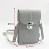 Leather Cell Phone Bag Touch screen Shoulder Pocket Wallet Pouch Case Neck Strap with back Hyaline membrane