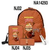 Zaini 3d Backwoods 3 pzset Zaino rosso a prova di odore per laptop Zaino con stampa Backwood Borsa a tracolla per esterni Zaino per ragazzi Gr8280485