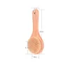 Dry Bath Body Brush Back Scrubber Anti-slip Short Wooden Handle Natural Bristles Shower Exfoliating Massager KDJK2112