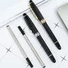 Simple Classical Style Business Pen Gold Silver Metal Signature Pens School Student Teacher Office Writing Gifts Favor