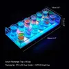 Night Club Bar Party Lounge Kleur Veranderende Oplaadbare LED-verlichte Shot Glass Service Lade VIP Flight Tray Bril Houder