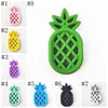 Spädbarn Teethers Fruit Pineapple Silicone Soothers BPA Gratis Mat Kvalitet Chewed Teether Baby Tanding Toys 9 Färger Valfritt BT6526