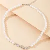 Elegante Perle Stein Flügel Engel Schlüsselbein Kette Choker Halskette für Frauen Charms Silber Farbe Hochzeit Schmuck Kragen