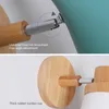 PHYVAL Nordic Wall Lamp Creative Macaron Solid Wood Wall Light for Bedroom Bedside Living Room E27 LED Modren Wall Sconce Lamps 210724