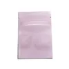 200 pcs/lot emballage alimentaire en vrac feuille d'aluminium sac d'emballage auto-scellant mylar fermeture éclair pochettes de rangement pour bonbons collations