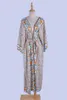Robe de plage à imprimé Floral pour femmes, style Boho décontracté, ample, en coton, Cover-Up pour les maillots de bain, hauts longs, Sarongs, été 2021