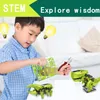 Handgemaakte DIY geassembleerde speelgoed Puzzel Three-in-One Dinosaur Solar Robot Science Experiment voor kinderen