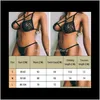 Conjuntos de sujetadores Mujeres lindas Sexo Micro Bikini Conjunto de lencería sexy Top Ropa interior Traje de encaje Push Up Ropa exótica Sujetador Pantalones 65Aaj Rvcdb