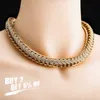 Jinao Hip Hop Lead Cuban Link 12mm Högkvalitativ CZ Ice Chain Hummer Claw Clasp Kvinnors Luxury Charm Smycken Q0809