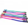 2021 Mode Pet Halsband Weiche Nylon Nette Kleine Hundekatze Gebrauch Halskette Kragen Mit Glocken Einstellbare Haustiere Lieferant Rainbow Farbe