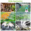 Zraszacze wodne Myjowanie Zestaw Systemu chłodzącego Greenhouse Outdoor Garden Patio Podlewanie Nawadniania Mister Linia dla rośliny 5m - 20m