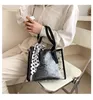 Large capacity bag female summer 2024 tide fashion transparent jelly small design wild hand bill handbag Shoulder Bags top quality crossbody for Womenes on sale