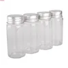 15 pieces 60ml 37*80mm Glass Bottles with Aluminum Caps Spice Container Jars Vials DIY Craft for Weddinggoods