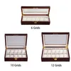 Watch Boxes & Cases Case Fashion Display Portable Wood Lightweight Luxury Jewelry Storage Anti Scratch Gifts Organizer Protective 263R