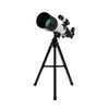 F360/60mm HD Astronomical Telescope 90° Celestial Mirror Clear Image High Magnification Monocular Starry Sky Viewing with Tripod - White