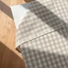 한국 격자 무늬 식탁보 면화 린넨 직사각형 야외 피크닉 배경 홈 카페 장식 210626