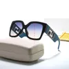 Glases de sol diseñador de marca Hombres Mujeres Gafas de sol plana retro