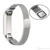 Nyaste för Fitbit Alta Magnetic Milanese Loop Metal Armband Band Watch Band Rostfritt Stål Armband Ström Armband Färgrikt PK Laddning 2 Blaze