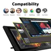 KAMVAS PRO 20 2019 Versiyonu ile Tilt Grafik Tablet Monitör 8192 Leverls Basıncı Hassasiyet Kalem Ekran Çizim Tabletler
