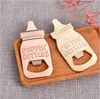 Bar Beer Opener Bottles Alloy Wedding Favor Birthday Baby Shower Party Supplies Gifts Gold Color Portable Openers Kitchen Gadgets Tools