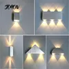 Vägglampa LED-lampor Modern Inomhusbelysning Heminredning Sconce Svart Silver Vardagsrum AC85-265V Bath Korridor Dekor