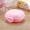 Macaron Color Bathroom Soap Case Dish Holder Home Shower Travel Hiking Container PP Portable Soaps Box with Lid SN2608