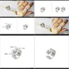 Cluster Rings Jewelry Drop Delivery 2021 J720 Pearl Version coréenne féminine, visage large et lisse, anneau d'ouverture réglable, support S925 Sier avec