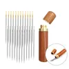 Craft Tools Elderly Needle-side Hole Blind Needle Hand Household Sewing Stainless Steel Needless Threading Apparel 12 Pcs/set