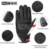 INBIKE Professional Leather Motorcycle Gloves Windproof Carbon Fiber Knuckle Couples Men Women Racing Motocross Motorbike Gloves H1022