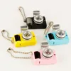 Fashion Camera LED Car Bag Key Ring med ljudkamera Hängsmycke Toy Aktivitet Presentkort Bagtillbehör Docka Tillbehör Led Flashlight Keychain Leksaker