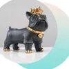 Woondecoratie Modelaccessoires Cool Bulldog Beeldje voor Interieur Grote Mond Hond Opbergdoos Maison Decor Hars Animal Art 210804