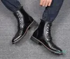 Men Dress Boots Leisure Enkle Brogues Boots For Men Top Fahion Shoes Vintage Brogue Motorcycle Shoes1662512