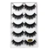 G800 3D Mink Lashes Thick Lash 5 Pares em uma caixa de embalagem Crisscross Winged Natural Long No Fall Off Atacado Maquiagem Cílios