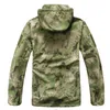 Tactical Soft shell Fleece Jacket Men Winter Army Military Waterproof Suit Coats Outwear Camouflage Camo Shark Skin Jackets Sets Y1109