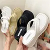 Slippers Women 2021 Summer Platform Wedges Mid Enels Pee Fashion Slides Beach Outdoor Ladies Shoes Zapatos de Mujer P07