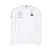 Petronas Sweatsirts TシャツMercedes Amg F1 F1式1レーシングメンズ女性カジュアル長袖TシャツベンツLewis Hamiltonチームワーク服Tシャツuum0