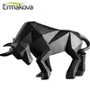 Ermakova harts tjur staty bison skulptur dekoration abstrakt djur figur rum skrivbord hem dekoration gåva 210607