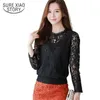 - autumn arrival women's long sleeved lace blouse shirt sleeve tops 190H 30 210506