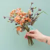 Vintage Bouquets Artificial Eucalyptus Fruit Faux Flowers Bunch Wedding Hand Bouquet Home Decoration Photography Props