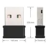 MINI USB WiFi Adapter 80211AC Dongle Network Card 1200 Mbps 24G 5G Podwójny pasmowy odbiornik Wi -Fi dla laptopa Desktop7153304