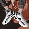 2022 Spring New Fashion Breathable Reflective Men's Basketball Shoes Lace-Up Designer High Top Chunky Sneakers