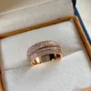 bezit Series Ring Piage Rose extreem 18K vergulde sterling zilveren luxe sieraden roteerbare prachtige cadeau merkontwerper321r
