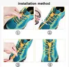 Lacets élastiques baskets pour femmes hommes enfants lacets unisexe sans liens décontracté sans cravate accessoires de dentelle de chaussure