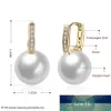 真珠のイヤリングの新しいファッションジルコンスタッドイヤリングのための宝石類のゴールドシルバーカラーイヤリングKolczyki Pendientes Brincos工場価格専門家のデザイン品質