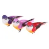 6pcs/set Artificial Foam Feather Lifelike Beads Simulation Bird DIY Party Crafts Ornament Props Home Garden Wedding Decoration X0710