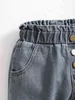 Jeans taille sac en papier pour bébé fille SHE